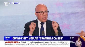 Éric Ciotti (président des Républicains): "Emmanuel Macron gère très mal notre argent"