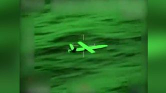 Vidéo : un hélicoptère français abat un drone Houthi en mer Rouge