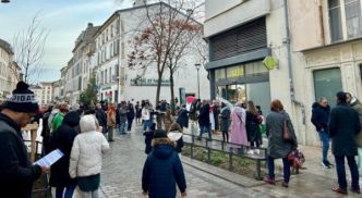 Action BDS ''Carrefour complice'' à Nancy