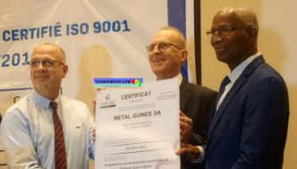 Industrie : la bonne performance de MÉTAL GUINÉE, certifié ISO 9001