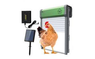 Offre flash : 55,79€ la porte de poulailler automatique solaire avec télécommande, capteur solaire…