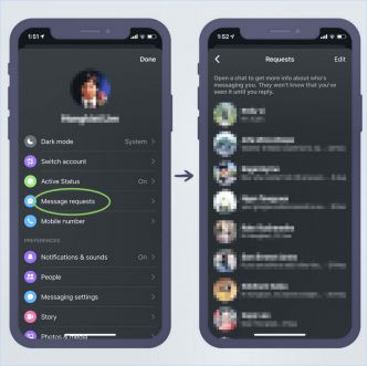 Comment voir les messages des non amis sur facebook messenger 2020 iphone?