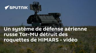 Un système de défense aérienne russe Tor-MU détruit des roquettes de HIMARS - vidéo