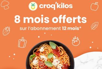 8 mois offerts au programme Croq’Kilos sur l’abonnement 12 mois