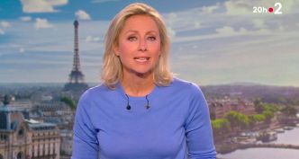 Anne-Sophie Lapix chute en direct sur France 2