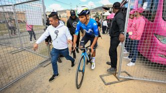 Cyclisme: Quintana annonce sa participation au Giro quelques semaines après sa chute