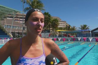 VIDEO. Meeting Mobil de natation : la nageuse Fantine Lesaffre, invitée d'honneur