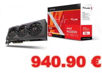 La Radeon RX 7900 XTX, le haut de gamme AMD, affichée à 940 euros, son prix le plus bas