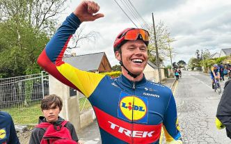 Incroyable numéro de Jakob Söderqvist, vainqueur de la troisième étape du Tour de Bretagne et nouveau leader