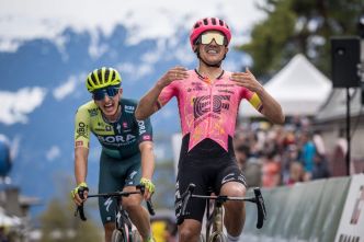 Cyclisme: Rodriguez vire au jaune, la gagne pour Carapaz