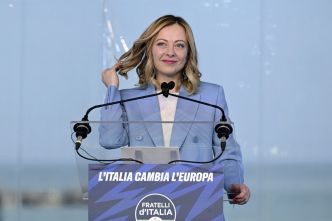Giorgia Meloni tête de liste de son parti d'extrême droite aux européennes