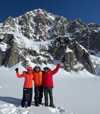 Alaska : ouverture sans sommet au mont Providence pour Anna Pfaff, Andres Marin et Thomas Bukowski