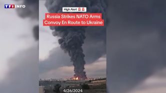 La Russie a-t-elle réellement frappé un convoi militaire de l'Otan en route pour l'Ukraine ? | TF1 INFO