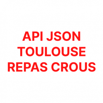 API Json Repas Crous (Toulouse)