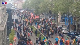 VIDÉO - 1ᵉʳ-mai : les images de défilés sous tension, Raphaël Glucksmann empêché de cortège à Saint-Etienne  | TF1 INFO