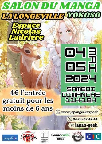 Salon du manga à La Longeville (Les 4 et 5 mai 2024)