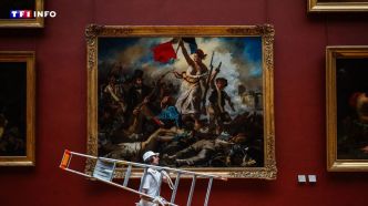 EN IMAGES - Au Louvre, "La Liberté guidant le peuple" fait peau neuve et retrouve ses couleurs d'antan | TF1 INFO
