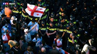 Géorgie : des dizaines de milliers de manifestants dans les rues, "vive inquiétude" d'Ursula von der Leyen | TF1 INFO