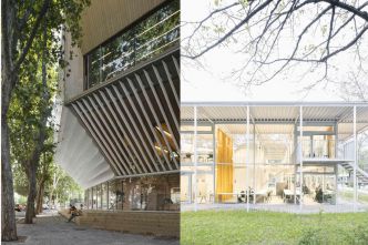 Gustav Düsing et Max Hacke lauréats du prix Mies van der Rohe 2024 avec le Pavillon du campus de l'Université technique de Braunschweig