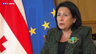 VIDÉO - Crise en Géorgie : "On ne musèle pas la société civile", affirme sur LCI la présidente Salomé Zourabichvili | TF1 INFO