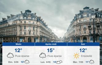 Météo Paris: prévisions du samedi 4 mai 2024