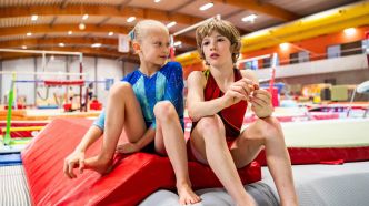 Léon et Mélina, gymnastes de 11 et 9 ans, participent à la Fête romande en rêvant des Jeux olympiques