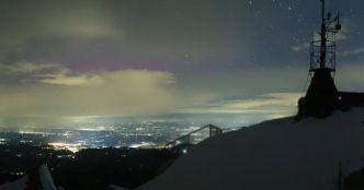 Des aurores boréales visibles dans le ciel suisse la nuit passée