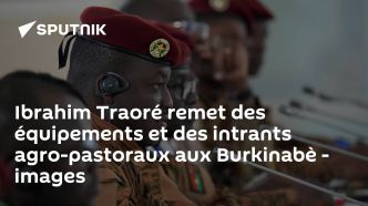 Ibrahim Traoré remet des équipements et des intrants agro-pastoraux aux Burkinabè - images