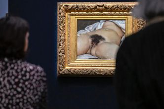 Le tableau « L'Origine du monde » de Courbet tagué au Centre Pompidou de Metz