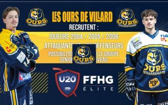 Villard U20 Elite recrute joueurs 2004 et 2006