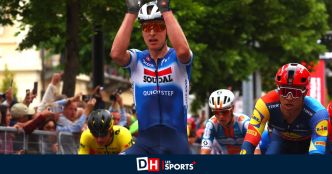 Comme au Giro et au Tour 2021, Tim Merlier, l'homme des ouvertures, a remporté la première opportunité de sprint sur le Tour d'Italie
