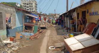Conakry : les premières pluies exposent les sinistrés de Coronthie