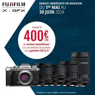 ODR Fujifilm printemps 2024 : jusqu'à 400 € de remise immédiate sur X-T5 et optiques XF