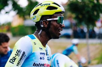 Giro. Tour d'Italie - Biniam Girmay : "Podium dès le premier sprint, c'est bien"