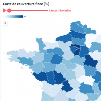 7 ans de déploiement fibre en France : le focus par département