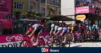 Un sprint chaotique sur le Giro: "Je suis simplement heureux d'être encore en vie"