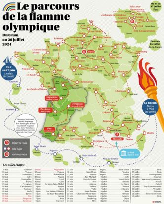 Jeux olympiques 2024 : quand la flamme va-t-elle passer près de chez vous ?