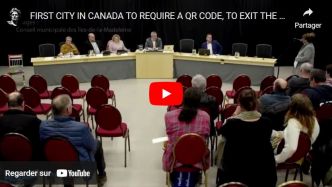 Première ville au Canada à exiger un QR code… pour sortir de la ville