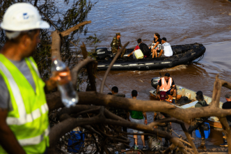 Inondations monstrueuses au Brésil, causées par les intempéries