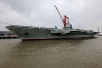 Le porte-avions chinois Fujian ach�ve ses premiers essais en mer