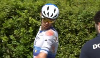 Giro. Tour d'Italie - Lourde chute de Christophe Laporte au sprint intermédiaire