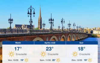 Météo Bordeaux: prévisions du jeudi 9 mai 2024