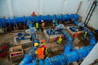 Station de pompage d'eau potable du pk5 : Les travaux seront livrés dans un mois