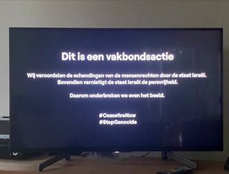 La chaîne de télévision publique belge VRT a interrompu son programme de l'Eurovision pour appeler à appelant à un cessez-le-feu à Gaza
