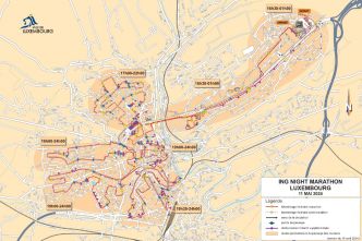 Marathon de Luxembourg 2024 : circulation et stationnement perturbés ce samedi