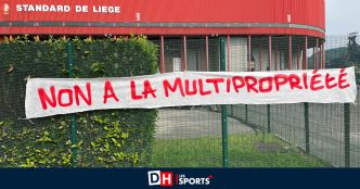 "Go home", "Non à la multipropriété": les supporters du Standard affichent leur mécontentement à quelques heures du match contre Westerlo (DIRECT)