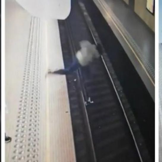 Vidéo choc : Un jeune Français de 24 ans pousse sur les rails une femme qu'il ne connaît pas dans la station de métro Rogier à Bruxelles en Belgique - Regardez