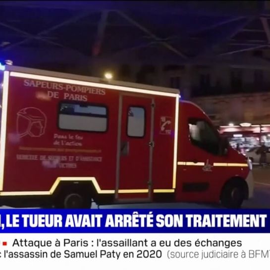 Attaque à Paris: le suspect a suivi un traitement psychiatrique de 2016 à 2022